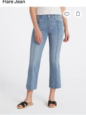 Liverpool Gia Glider Stitch Fix Light Blue Cropped Flare Jeans size 10 / 30
